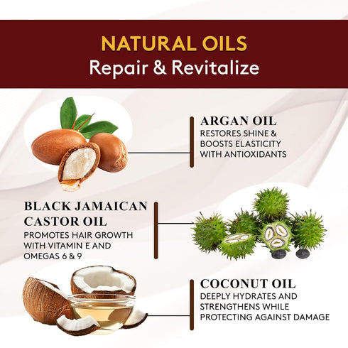 Okay Black Jamaican Castor Oil Shampoo - Natural, Moisturizing Jamaican Castor Shampoo, Strengthen & Restore Damaged