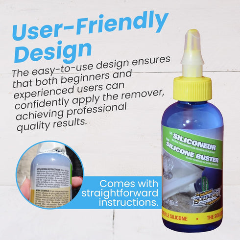 SURF PRO 110ml Nozzle Silicone Buster Remover Silicone & Caulk Residue Cleaner with Precision Fast-Acting Gel