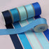 Double Face Blue Satin Ribbon, 1" x 5 Yard Each, 6 Colors for Gift Wrapping, Wedding, Baby Shower, Total 30 Yards