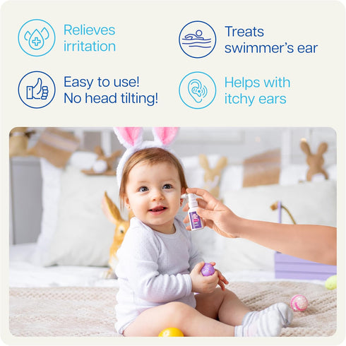 Swimmers NAVEH PHARMA Otic Guard Baby Ear Drops Natural Ear Oil for Ear Wax Removal & Infection Relief Gentle Ear