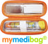 Single Epipen Carry Case - Hardcase Insulated Medication Bag - Bright Orange Holder for Emergencies