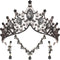 Hicarer 3 Pieces Baroque Queen Crown Set - Tiara Earrings Necklace Crystal Headband Tiaras for Women Bridal Wedding