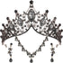 Hicarer 3 Pieces Baroque Queen Crown Set - Tiara Earrings Necklace Crystal Headband Tiaras for Women Bridal Wedding