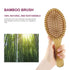 MRD Natural Bamboo Paddle Detangling Hairbrush, Massage Scalp Brush for Thick, Thin, Curly, and Dry Hair