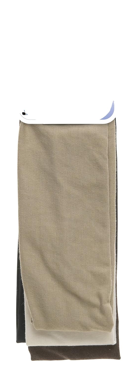 Scunci Effortless Beauty Head Wraps - Wide Stretch Basic Neutral, 5 pieces (Color May Vary)