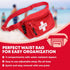 Pack/Hip Pack, (72 Set) Ever Ready First Aid, Fanny Fully Stocked First Aid Kit with Adult & Infant CPR Combo Masks
