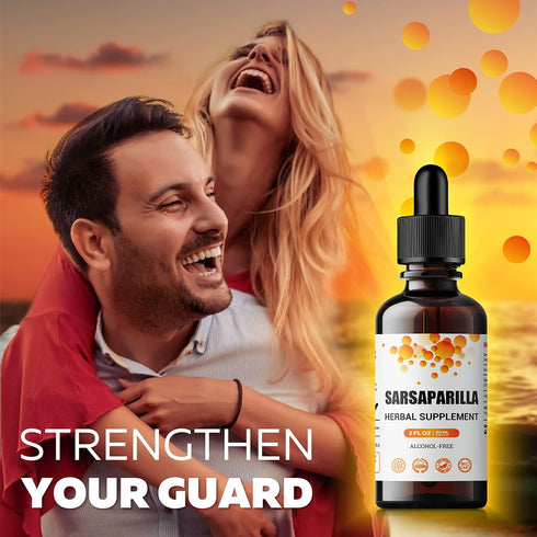Immune 2 Oz FabLab Sarsaparilla Root Tincture - Herbal Supplement for Detox and Support - Fl - Alcohol-Free - Non-GMO