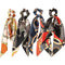 LFOUVRE 4 Pcs Chain Satin Hair Accessories, Ribbon Scrunchies with Long Tails and Knotted Hair Bands