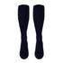 Truform Travel Compression Socks for Men and Women, 15-20 Knee High Over Calf Length, Navy, Medium