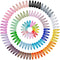 Premium Snap Mini Hair Clips - 120PCS Kids Barrettes Non Slip Hair Bow Clips (1.2 Inch, 30 Colors)