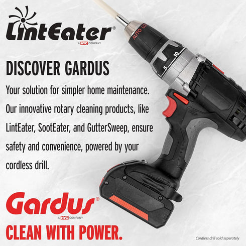 HY-C Dryer Cleaner Vent Kit - Gardus RJR601 LintEater Junior Rotary Dryer Vent Cleaning System