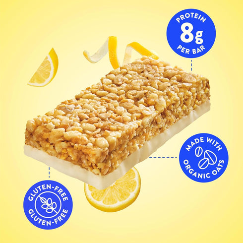 Pack (12 Pack) LUNA Bar - LemonZest Flavor - Gluten Free Snack Bars - Non-GMO - Protein Bars - Made with Organic Oats