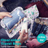 TSA Approved Toiletry Bag Set of 3 Clear Travel Quart Size Zipper Pouches, Waterproof Makeup Bag for Toiletries, Cacti A