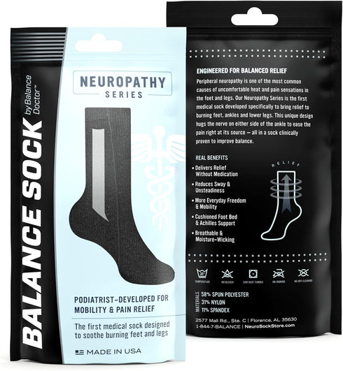 Balance Doctor Neuropathy Series Sock - 2 Pack
