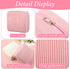 JIEYAO 2Pcs Corduroy Sanitary Napkin Storage Bag, Portable Period Bag for Women, Cute Period Pouch Soft Menstrual Cup