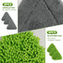 Wall Cleaner Triangle Mop with 82'' Long Handle, 6 Microfiber Chenille Duster Pads