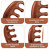 WJIAAA 2 Set 5-Claw Wooden Scalp Massager Comb, Shapes Natural Wooden Hair Growth Scalps Massager Comb Head Wood Scalp