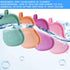 Tatuo 4 Pieces Baby Bath Sponge, Soft and Absorbent Cotton Loofah for Kids Babies (Red, Purple, Green, Orange)