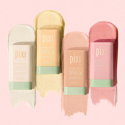 Pixi On-the-Glow SuperGlow, Hydrating Gel-Cream Highlighter with Ginseng & Aloe Vera, 19g / 0.6oz, Paraben-Free