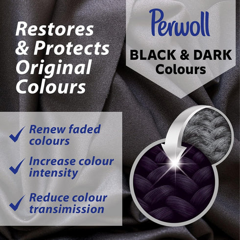 Perwoll 24 (1.4L) Liquid Detergent - Renew & Repair For Black And Darks - Loads