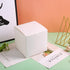 SHIPKEY 10 Pack White Cardboard Gift Boxes with Lids, 4x4x4 inch Square Boxes for Party, Wedding, Christmas, Birthdays