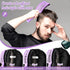URTHEONE Hair Brush, Detangling Boar Bristle Curved Vented Hair Brush for Women Men Kids, 2 Pack, Pink & Purple