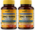 Sandhu Herbals Zinc 50mg Supplement for Men & Women, High Absorption Zinc Complex, 120 Capsules