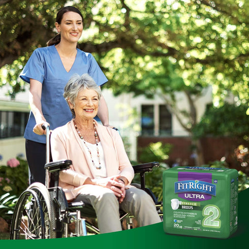 Large/XL/2XL, 51 70", 20 Count FitRight Stretch Ultra Adult Briefs, Incontinence Diapers with Tabs, Heavy Absorbency