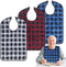 VOPHIA Adult Bibs for Women Washable Bib Reusable Waterproof Clothing Protector with Optional