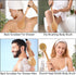 OWIIZI Round Head Back Scrub Brush for Body Shower, Wooden Long Handle, Skin Exfoliator Scrubber for Wet or Dry Use