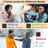 Neck Heating Pad Cordless, Rechargeable Heated Scarf with 5000mAh Power Bank for Neck Pain Relief, Grey