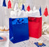 American Greetings Red Gift Bags with Tissue Paper, 4 Bags (2 Large 13", 2 Medium 10"), 15-Sheets
