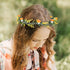MOSTORY Fairy Leaf Crown Headband – Yellow Mushroom Woodland Headpiece Tiara for Women, Girls, Toddlers, Bridal, Cosplay