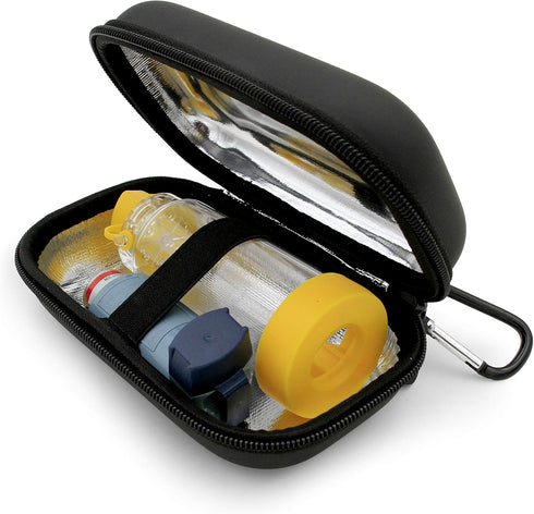 CASEMATIX Asthma Inhaler Case, Compact Size Fits Inhaler Spacer, Masks, Holder and More - CASE ONLY