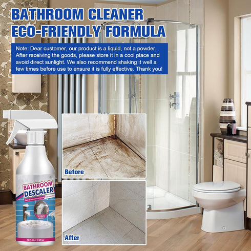 teqnizo 2PCS Stubborn Stains Cleaner, Bathroom Descaler Cleaner, Bathroom Foam Cleaner Spray, All-Purpose Descaler Foam