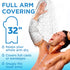 100% Waterproof Cast Covers for Shower Arm Adult - Tight Seal, 2pk Reusable Cast Protectors, Full Arm Bag Sleeves