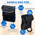 AlveyTech Water-Resistant Saddle Bag (Large, Black) - For Mobility Scooters, Wheelchairs, & Power Chairs - Lightweight