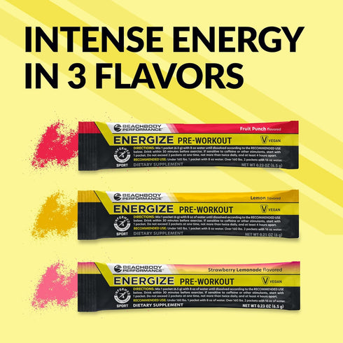 BODi Energize Pre Workout Powder, Beta-Alanine, Quercetin & Low-Dose Caffeine Formula for Enhanced Energy & Focus,