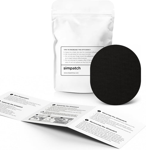 SIMPATCH Universal Adhesive Patch (25-Pack) - Waterproof Adhesive, CGM Patches, Black