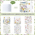 36 Pack Reusable Paper Towels, Washable Paperless Towels, Flannel Cotton Cloth Wipes with Cardboard (Pastel Color)
