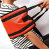 Transfer Belt with PU Handle for Patient Lift Sling, Elderly Safety Lifting Aids, Home Bed Assist (Orange)