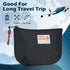 Rough Enough Small Tech Organizer Travel Case - Cable Storage Bag for Electronics & Cords, Black