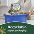 Aria 100% Recycled Toilet Paper, 1 Pack of 6 Rolls, 3 Soft Layers with Recyclable Paper Packaging