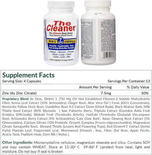Century Systems The Cleaner Detox, 7-Day Complete Internal Cleansing Formula, 52 Vegetarian Capsules