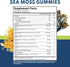 Sea Moss Gummies, Sea Moss 3000mg, Black Seed 2000mg, Ashwagandha 1000mg, Turmeric, Manuka Honey, ACV, Dandelion, Black Pepper, Burdock, Bladderwrack, Vegan - 60 Count