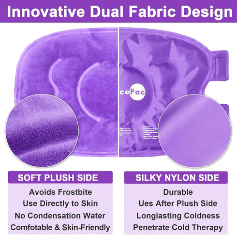 2 Ice Pack for Knee Pain Relief, Reusable Gel Ice Wrap for Injuries, Cold Compress Therapy for Arthritis & Meniscus