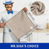 MR.SIGA Microfiber Cleaning Cloths, All-Purpose Surface Towels, Pack of 12, Wheat, 32 x 32 cm