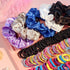 YANRONG Ponytail Holders and Scrunchies Mix for Girls and Women, Traceless Elastic Ropes, Rubber Bands (2155PCS)