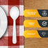PAMI Heavy Weight Disposable Plastic Soup Spoons, 200-Pack Bulk King Size Deluxe White Silverware