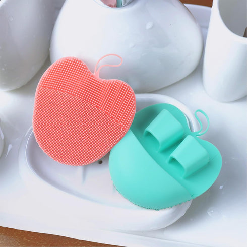 INNERNEED Soft Silicone Facial Cleansing Brush Set, Gentle Exfoliating Scrubber Pad, Pack of 3